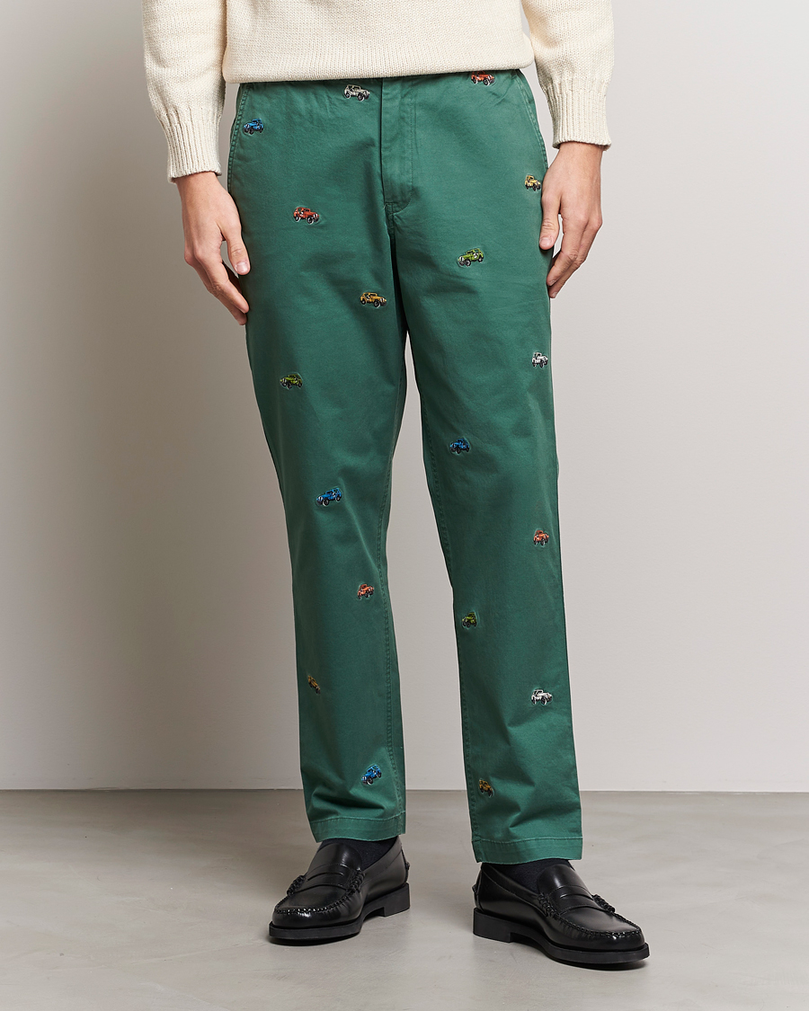 Mies | Kurenauhahousut | Polo Ralph Lauren | Prepster Twill Printed Jeeps Pants Washed Forest