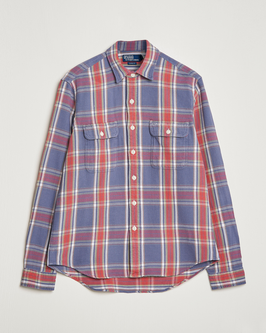 Mies | Kauluspaidat | Polo Ralph Lauren | Classic Fit Checked Shirt Blue/Red