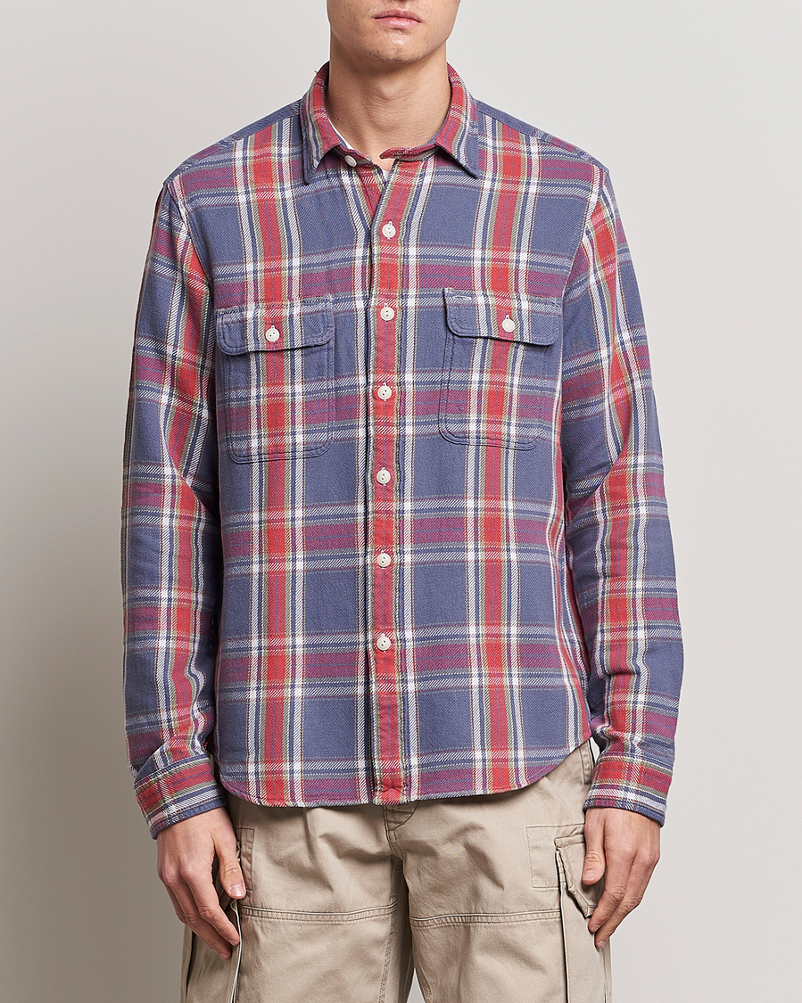 Mies | Kauluspaidat | Polo Ralph Lauren | Classic Fit Checked Shirt Blue/Red