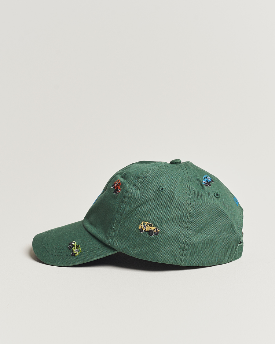 Mies | Polo Ralph Lauren Twill Printed Jeeps Sports Cap Washed Forest | Polo Ralph Lauren | Twill Printed Jeeps Sports Cap Washed Forest