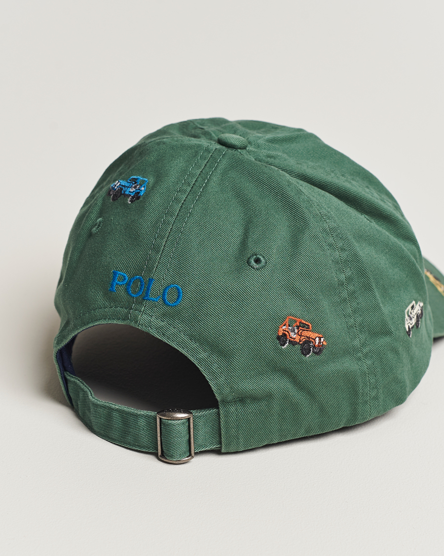 Mies | Polo Ralph Lauren Twill Printed Jeeps Sports Cap Washed Forest | Polo Ralph Lauren | Twill Printed Jeeps Sports Cap Washed Forest