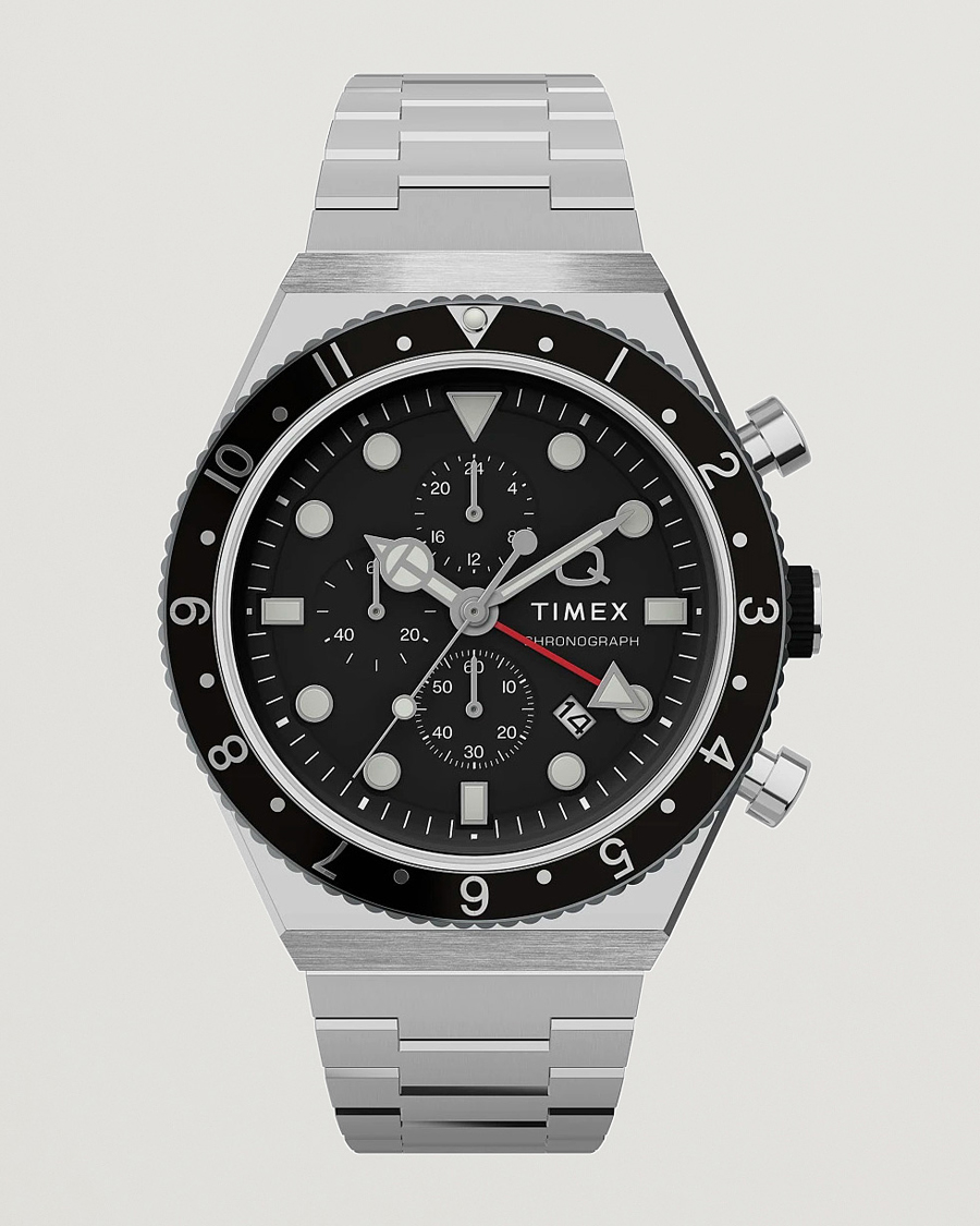 Mies | Timex Time Zone Chronograph 40mm Black Dial | Timex | Time Zone Chronograph 40mm Black Dial