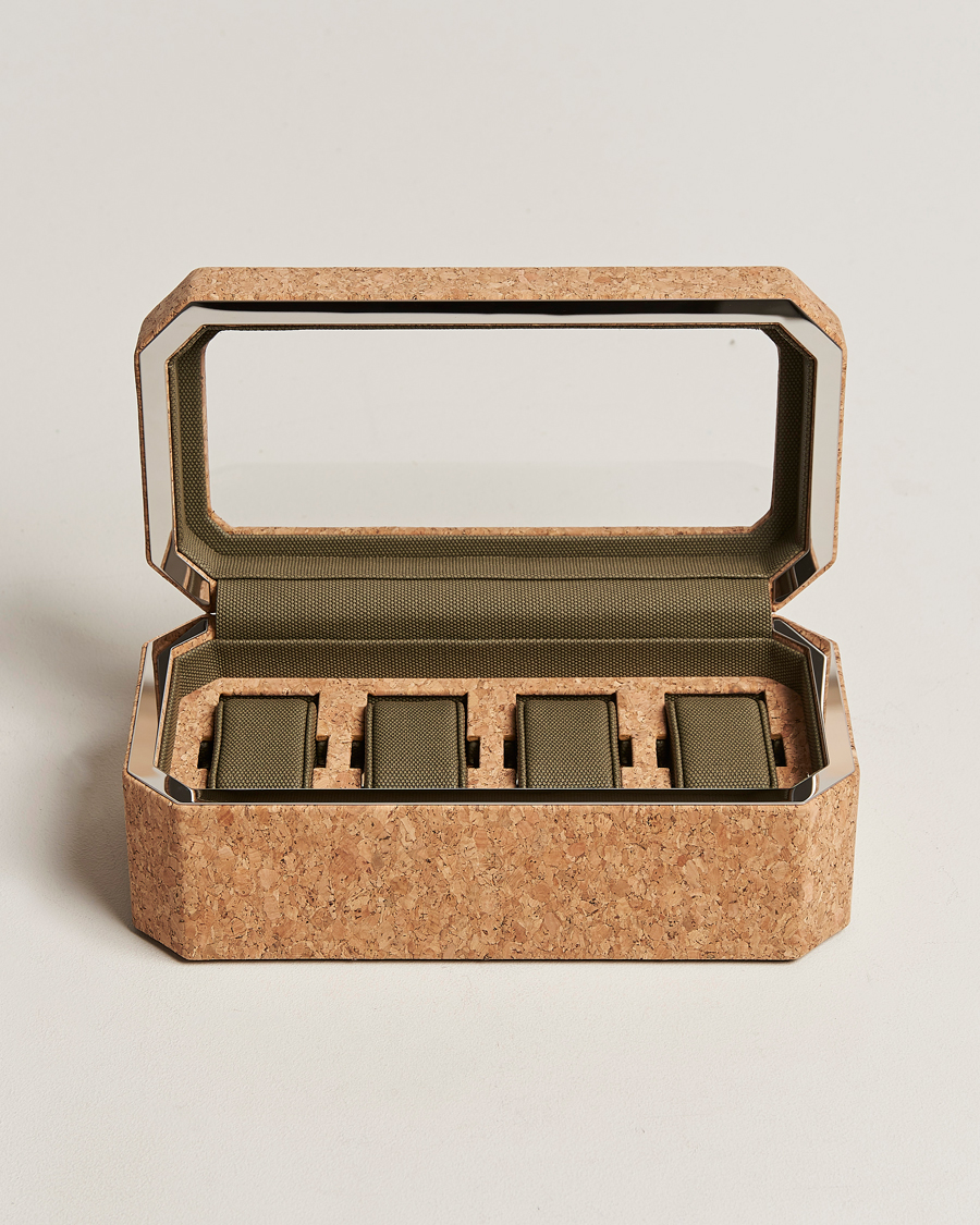 Mies | Kello- ja korurasiat | WOLF | Cortica 4 Piece Watch Box Cork