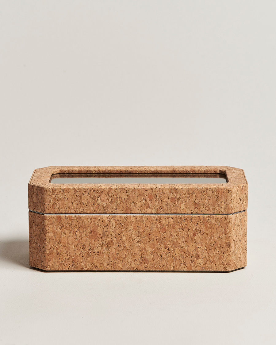 Mies | Kello- ja korurasiat | WOLF | Cortica 4 Piece Watch Box Cork
