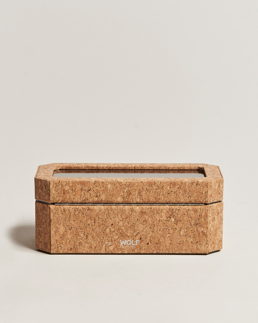 Mies | Kello- ja korurasiat | WOLF | Cortica 4 Piece Watch Box Cork