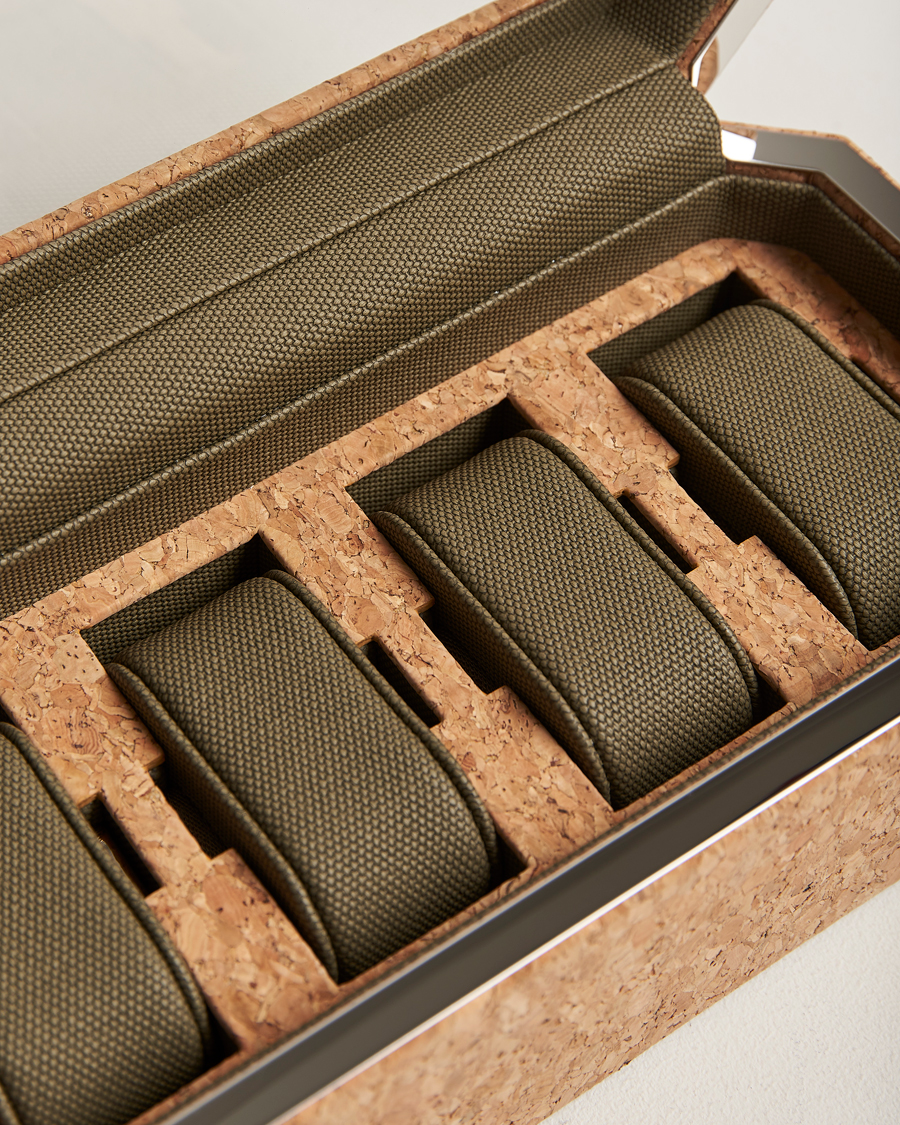 Mies | Kello- ja korurasiat | WOLF | Cortica 4 Piece Watch Box Cork