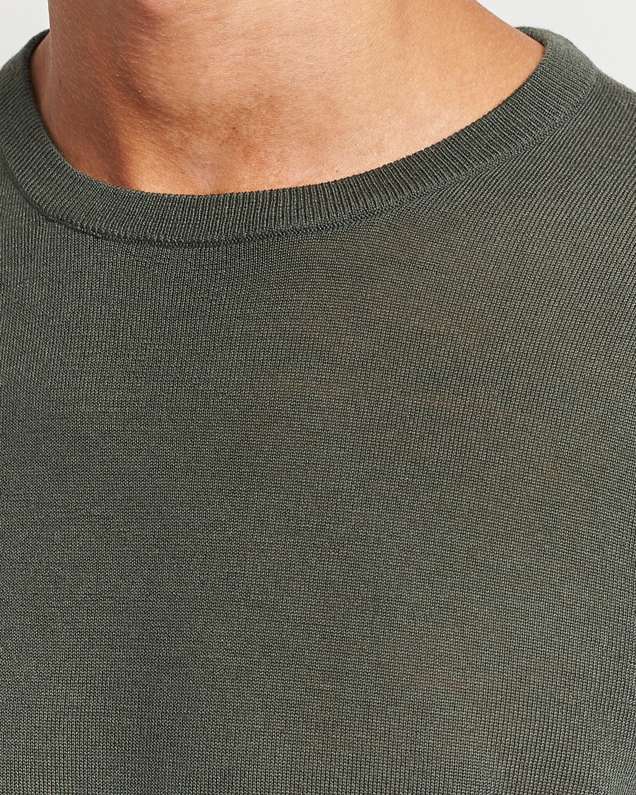 Mies | Puserot | Tiger of Sweden | Nichols Crew Neck Pullover Forest Green