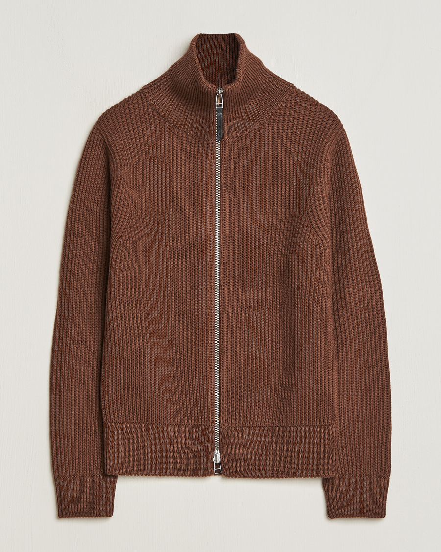 Mies | Puserot | Tiger of Sweden | Nyman Full Zip Golden Brown