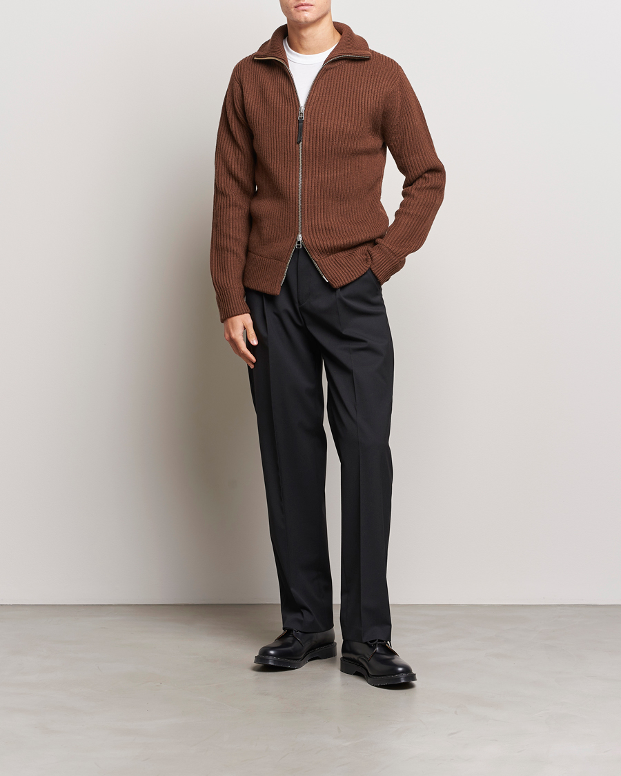 Mies | Puserot | Tiger of Sweden | Nyman Full Zip Golden Brown