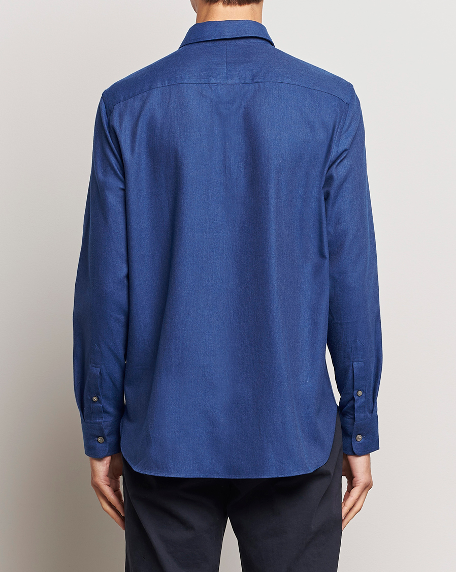 Mies | Kauluspaidat | Tiger of Sweden | Benjamin Flannel Shirt Blue Melange