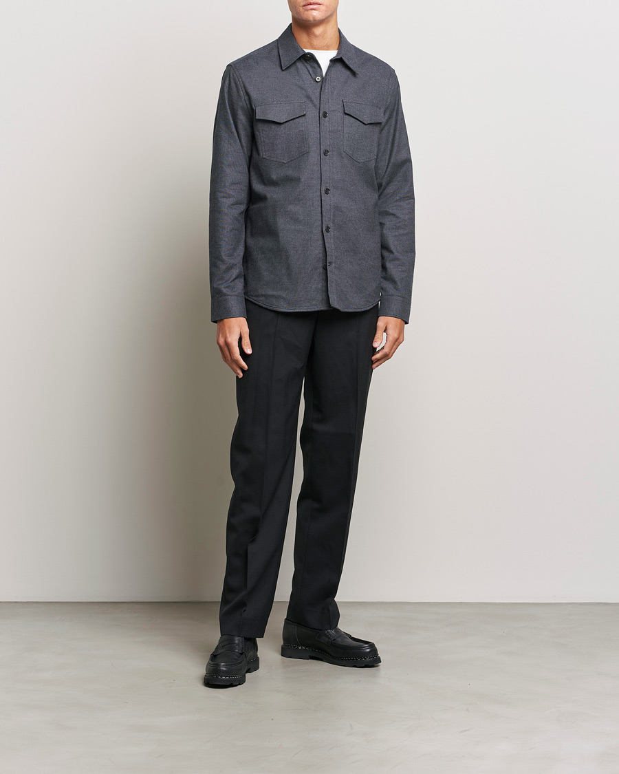 Mies | Kauluspaidat | Tiger of Sweden | Arnou Cotton Pocket Shirt Grey