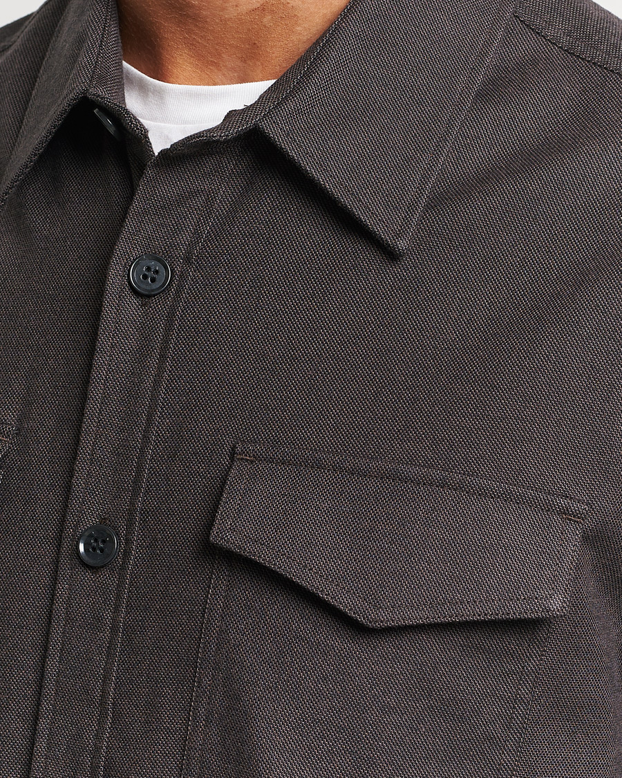 Mies | Kauluspaidat | Tiger of Sweden | Arnou Cotton Pocket Shirt Brown