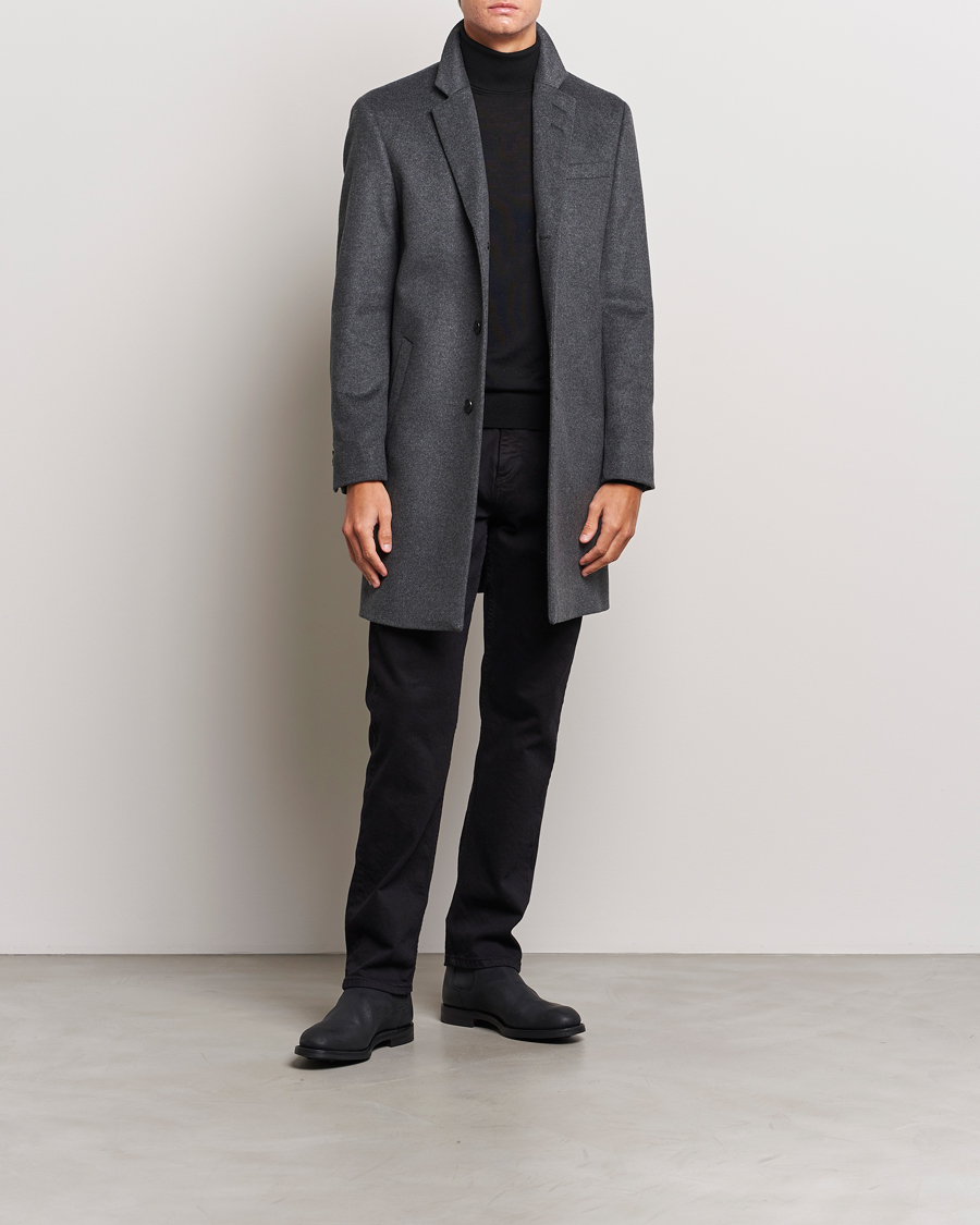 Mies | Takit | Tiger of Sweden | Cempsey Wool Coat Grey Melange