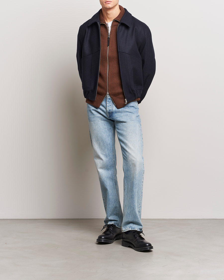 Mies | Takit | Tiger of Sweden | Eeven Wool Pilot Bomber Jacket Light Ink