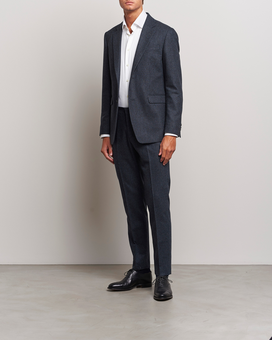 Mies | Pikkutakit | Tiger of Sweden | Justin Brushed Wool Blazer Midnight Blue