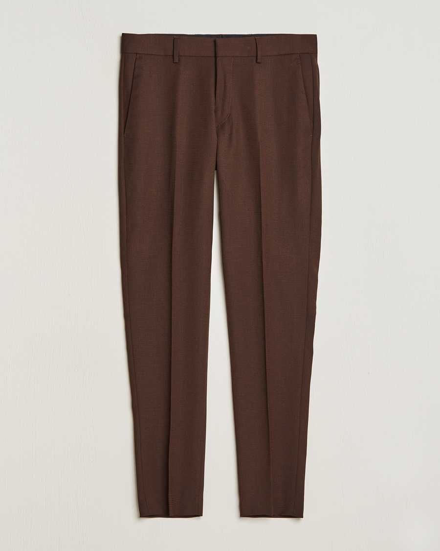 Mies |  | Tiger of Sweden | Tenutas Travel Structure Trousers Golden Brown