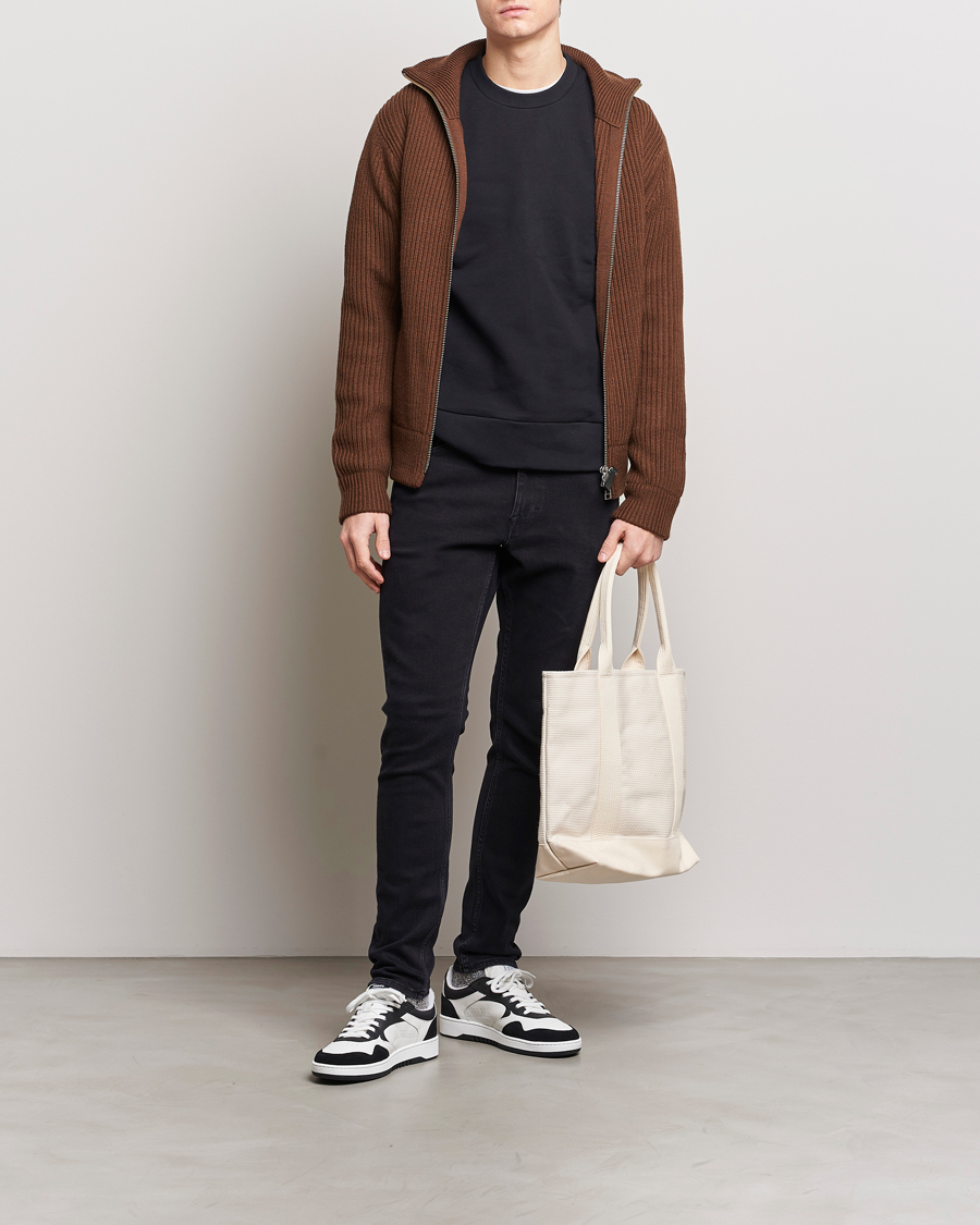 Mies | Farkut | Tiger of Sweden | Evolve Stretch Cotton Jeans Black