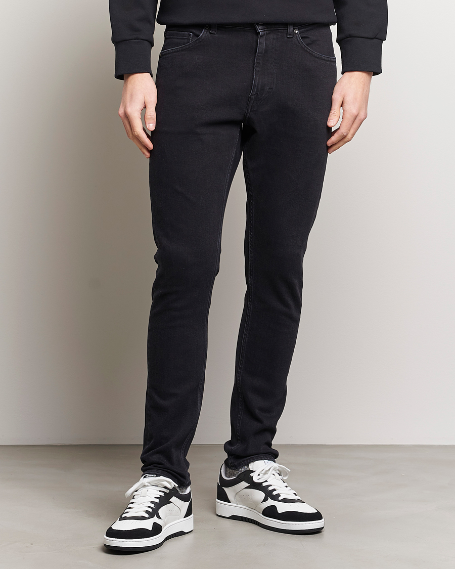Mies | Farkut | Tiger of Sweden | Evolve Stretch Cotton Jeans Black