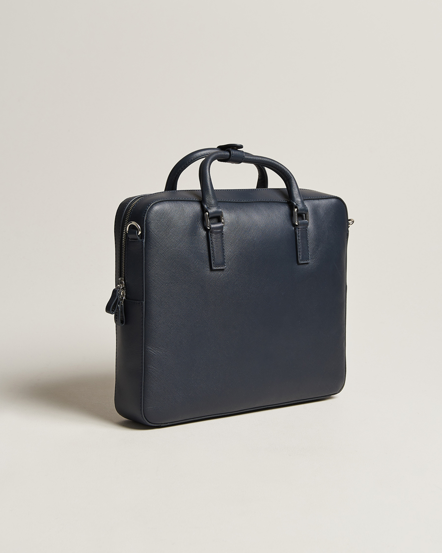 Mies | Laukut | Tiger of Sweden | Bowe Leather Briefcase Midnight Blue