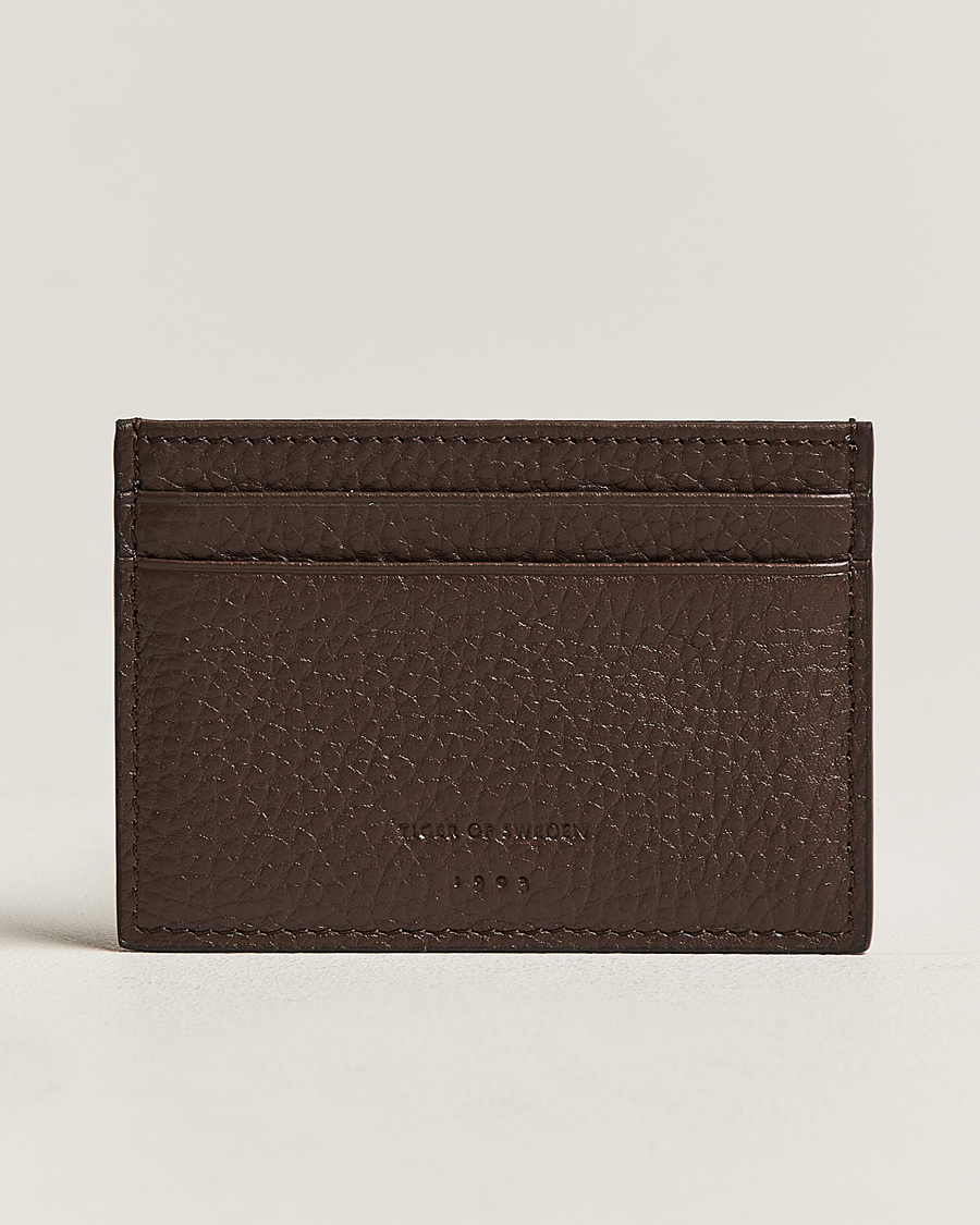 Mies | Tiger of Sweden Wharf Leather Card Holder Brown | Tiger of Sweden | Wharf Leather Card Holder Brown