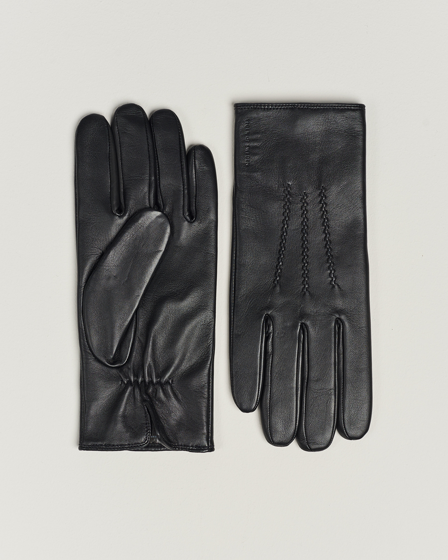 Mies | Tiger of Sweden Garvin Leather Gloves Black | Tiger of Sweden | Garvin Leather Gloves Black