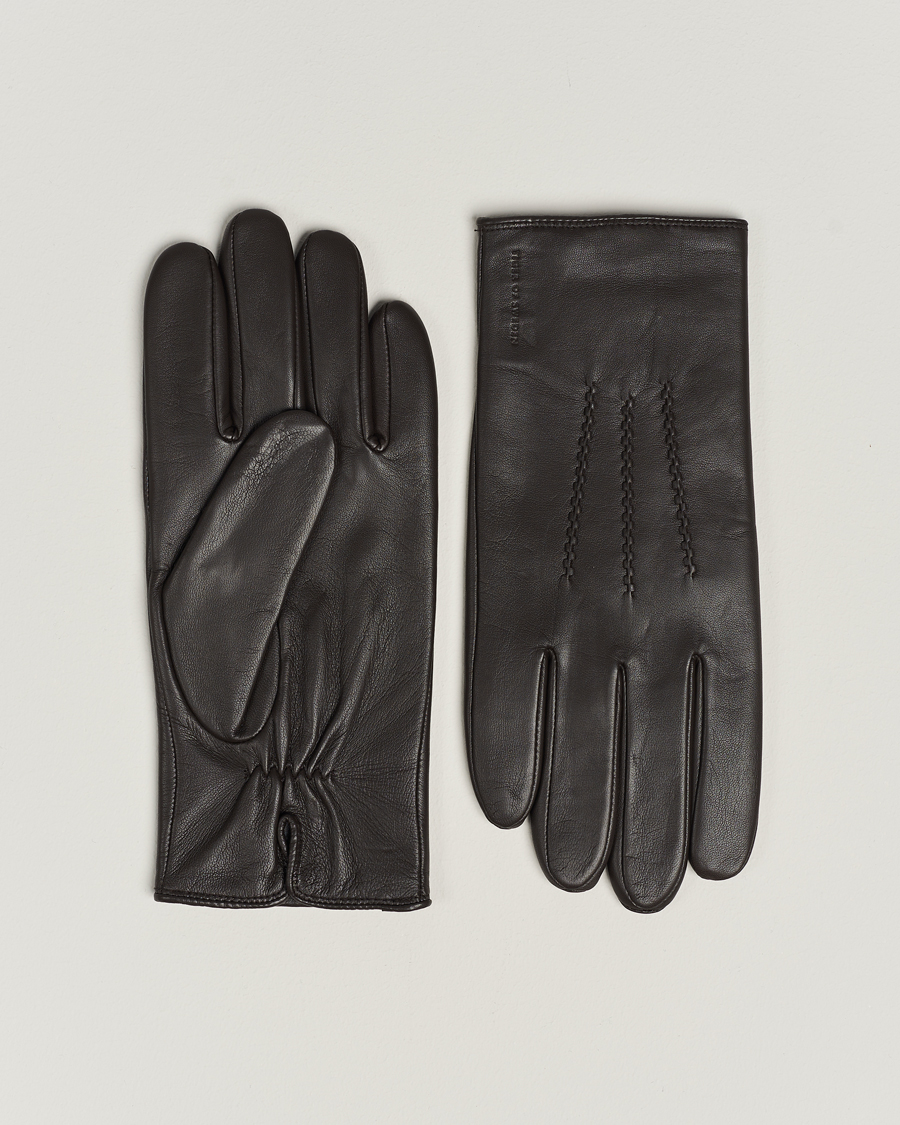 Mies | Tiger of Sweden Garvin Leather Gloves Brown | Tiger of Sweden | Garvin Leather Gloves Brown