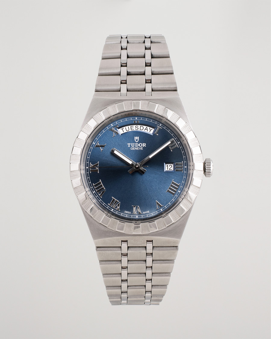 Mies | Pre-Owned & Vintage Watches | Tudor Pre-Owned | Royal Date Day 28600-91060 Steel Blue