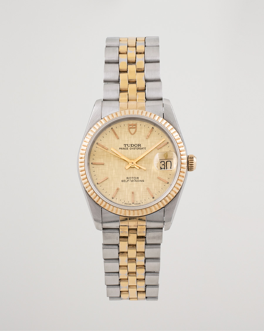 Mies | Pre-Owned & Vintage Watches | Tudor Pre-Owned | Prince Oysterdate 74033 Gold Steel Gold