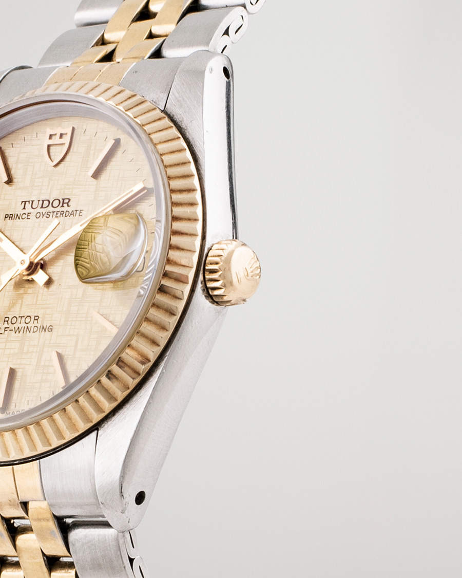 Mies | Pre-Owned & Vintage Watches | Tudor Pre-Owned | Prince Oysterdate 74033 Gold Steel Gold