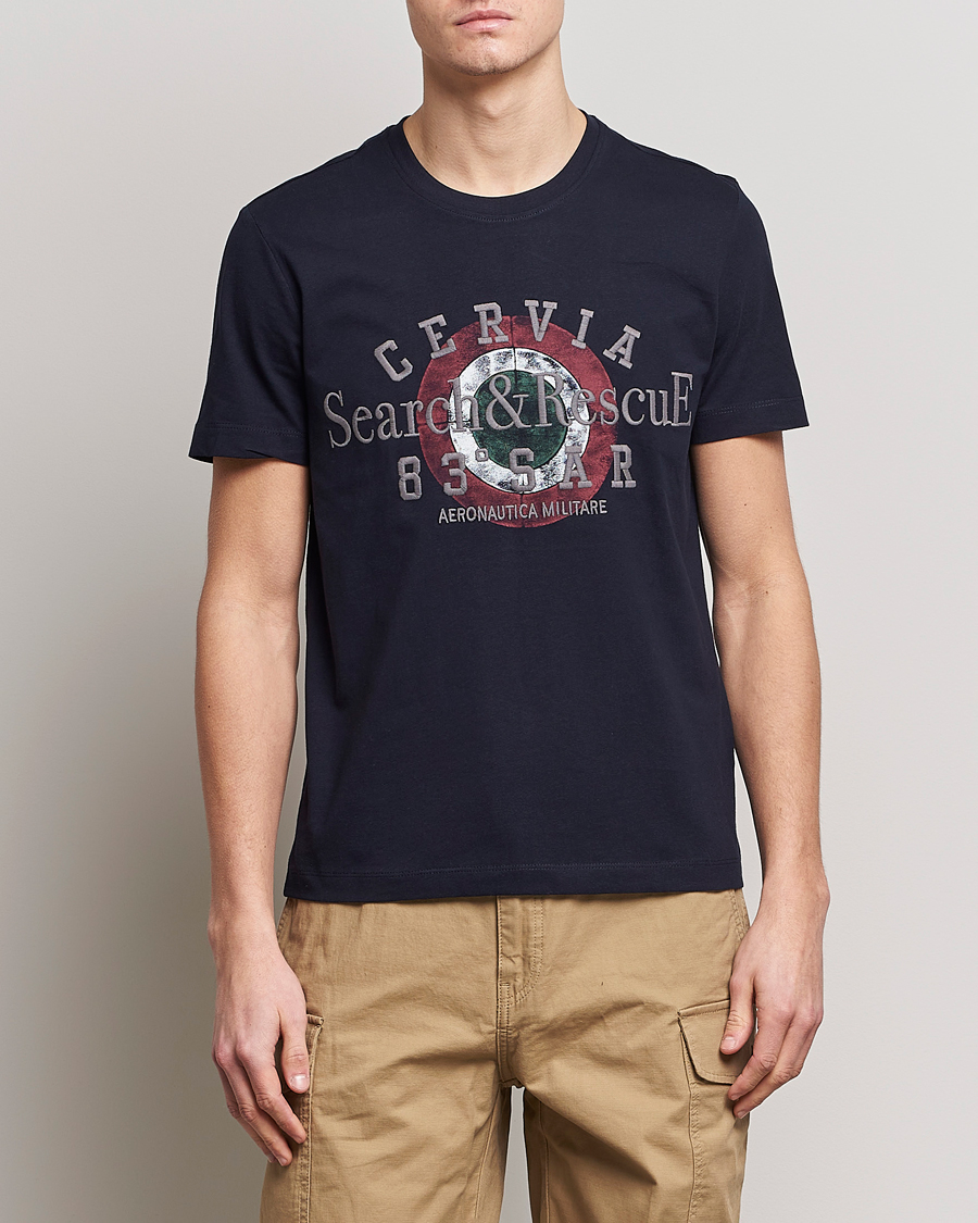 Mies |  | Aeronautica Militare | Cotton T-Shirt Navy