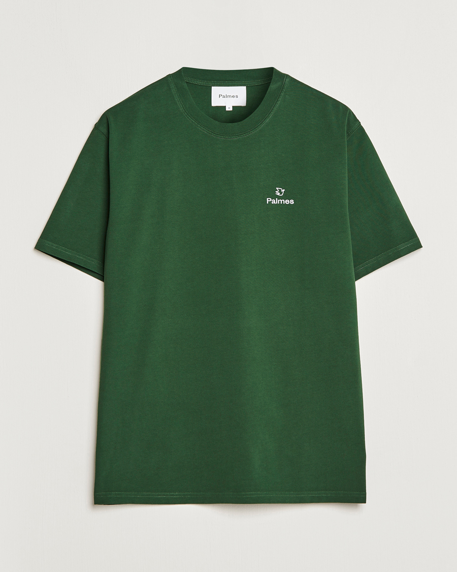 Mies | T-paidat | Palmes | Allan T-Shirt Dark Green