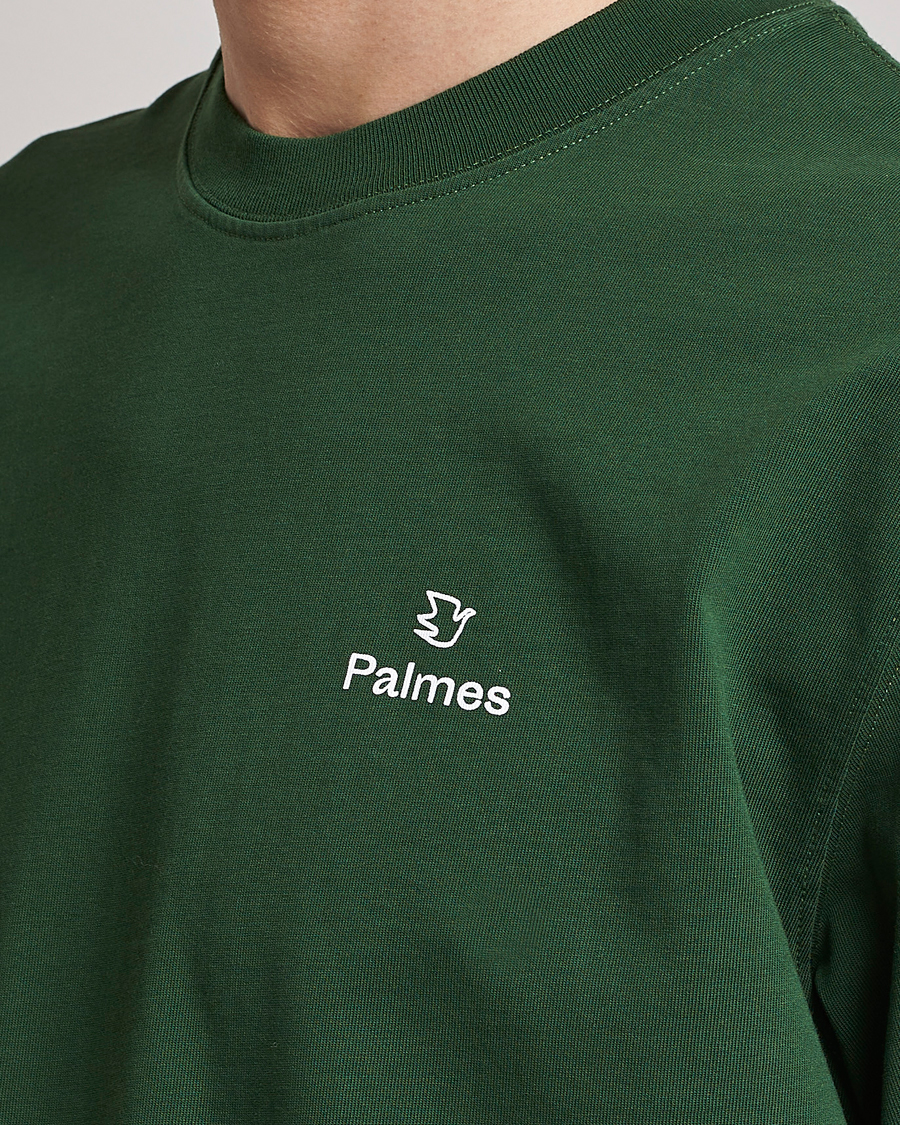 Mies | T-paidat | Palmes | Allan T-Shirt Dark Green