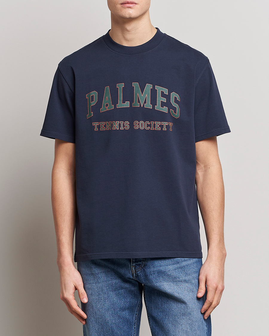 Mies | Palmes | Palmes | Ivan T-Shirt Navy