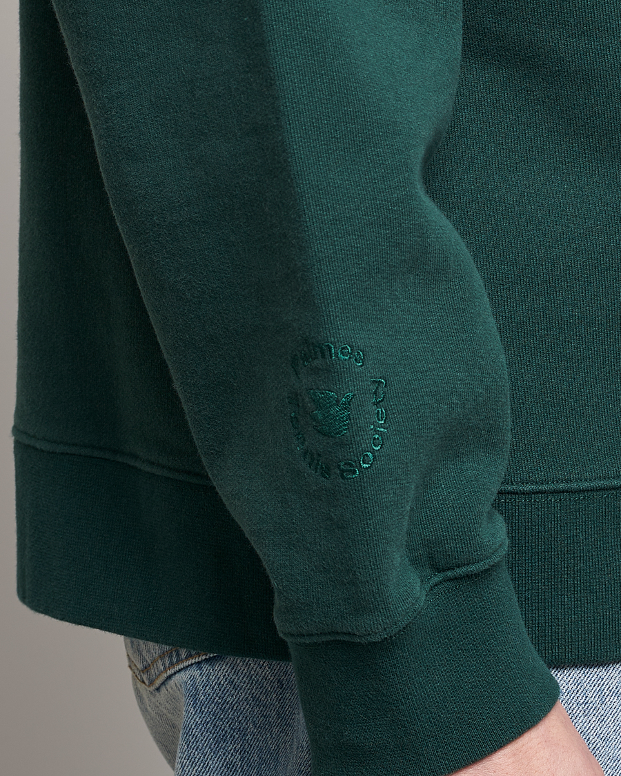 Mies | Puserot | Palmes | Jojo Zip Sweater Dark Green