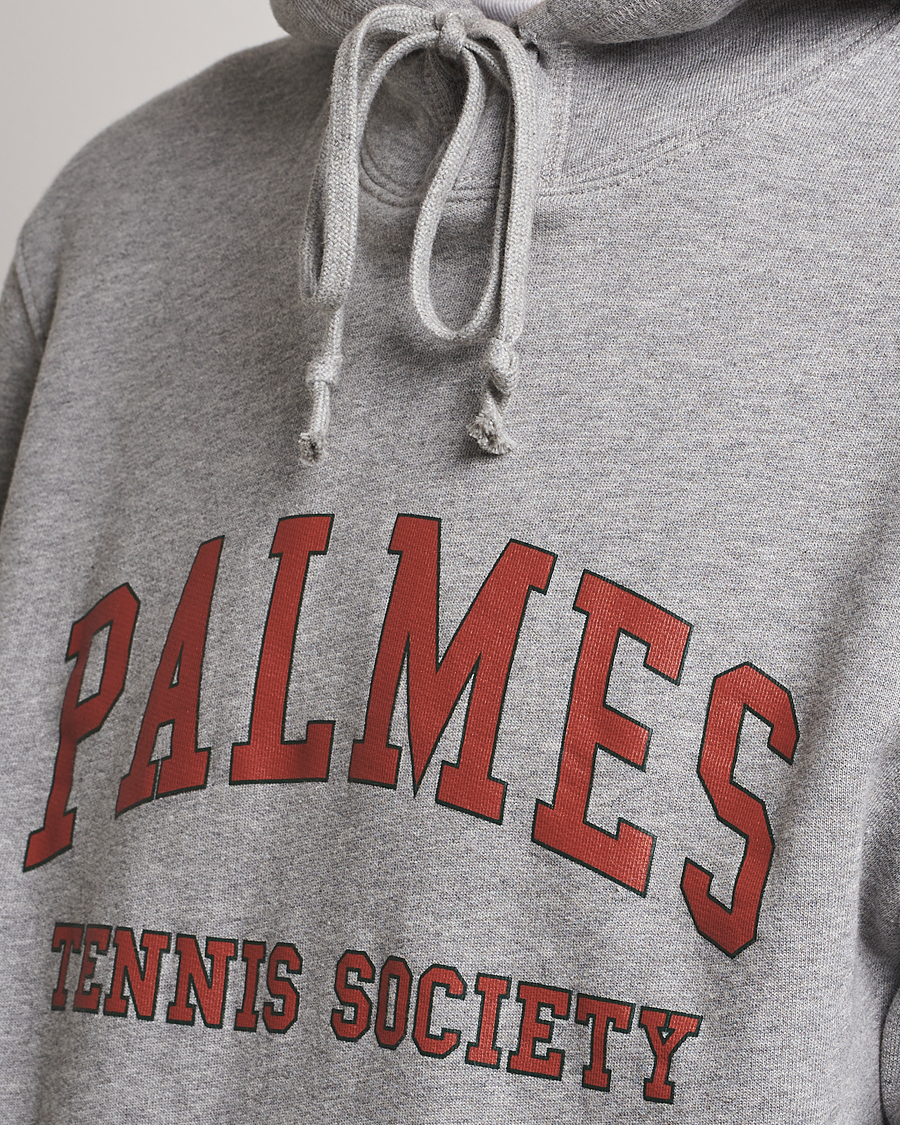 Mies | Puserot | Palmes | Mats Hooded Sweater Grey Melange