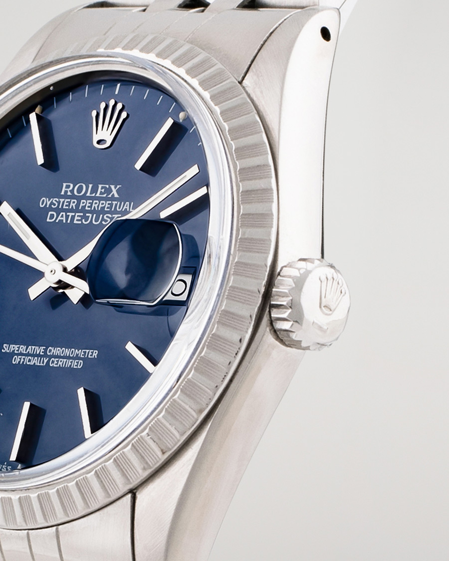 Mies | Rolex Pre-Owned Datejust 16030 Oyster Perpetual Steel Blue | Rolex Pre-Owned | Datejust 16030 Oyster Perpetual Steel Blue