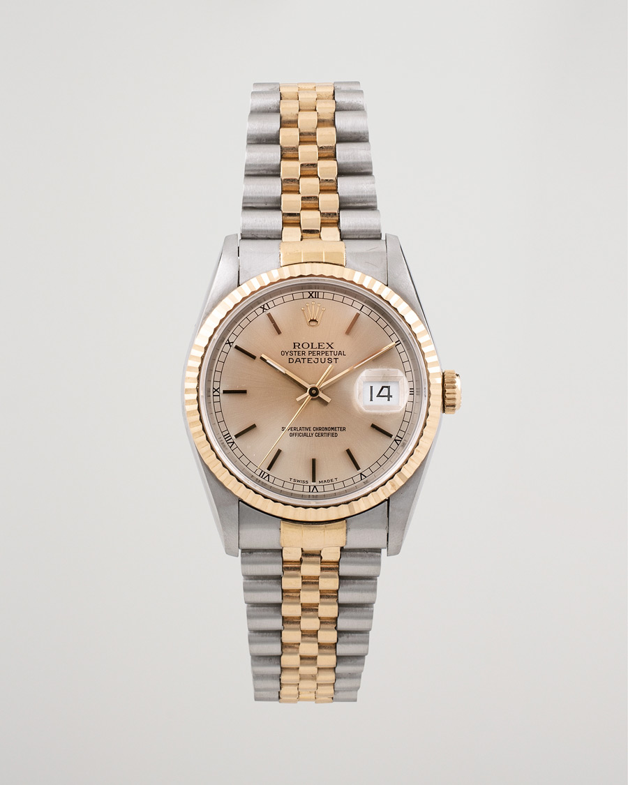Mies | Pre-Owned & Vintage Watches | Rolex Pre-Owned | Datejust 16233 Oyster Perpetual Steel/Gold Gold
