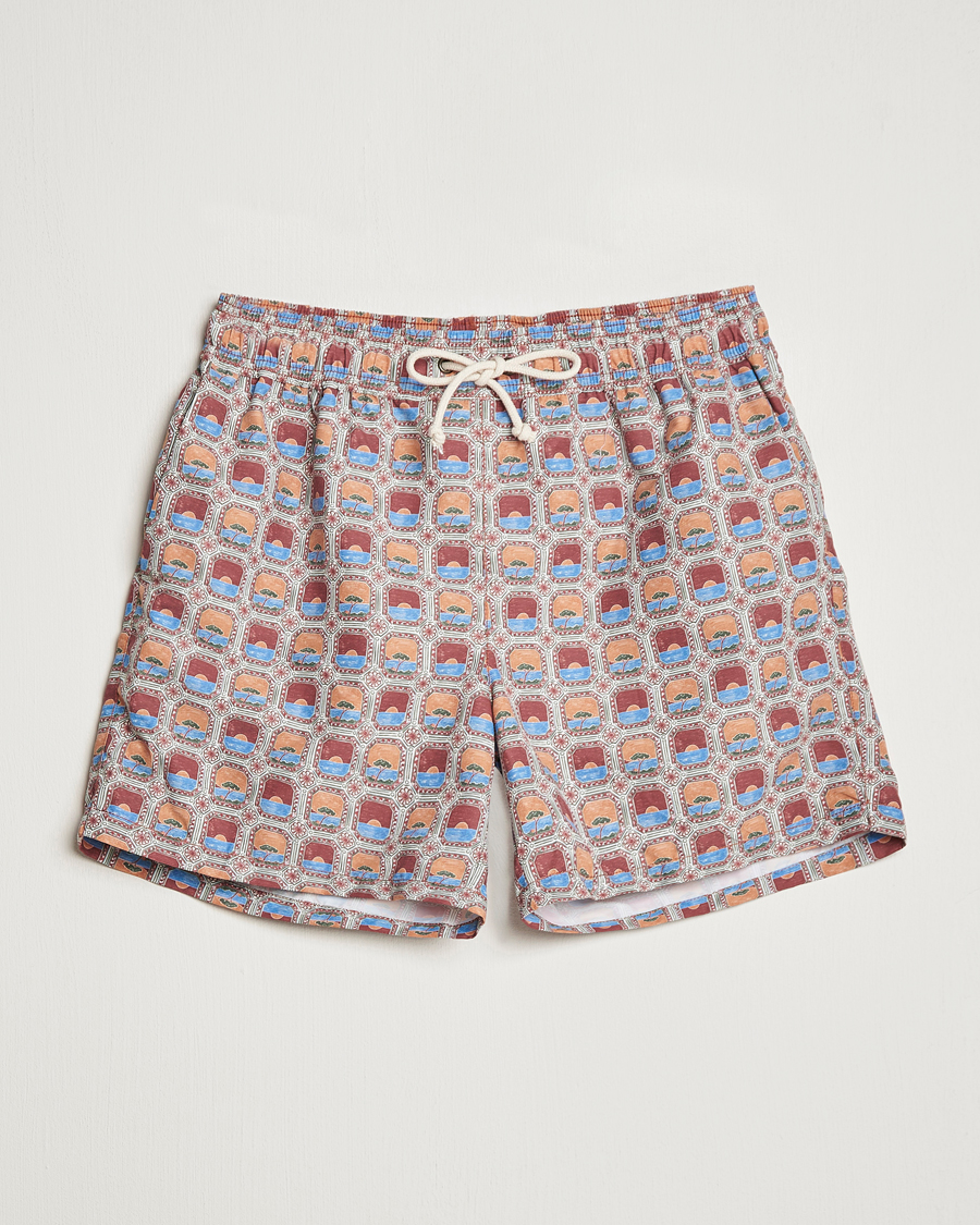 Mies | Uimahousut | Ripa Ripa | Printed Swimshorts Red/Blue