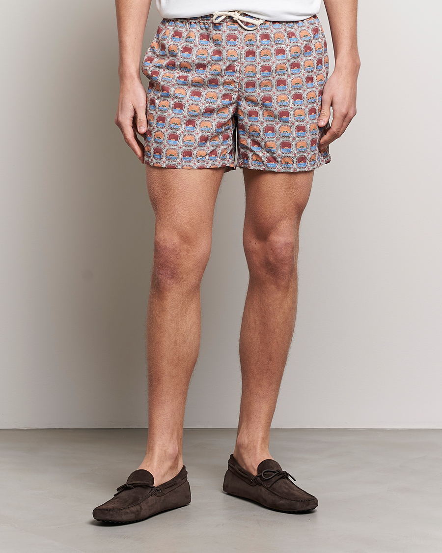 Mies | Uimahousut | Ripa Ripa | Printed Swimshorts Red/Blue