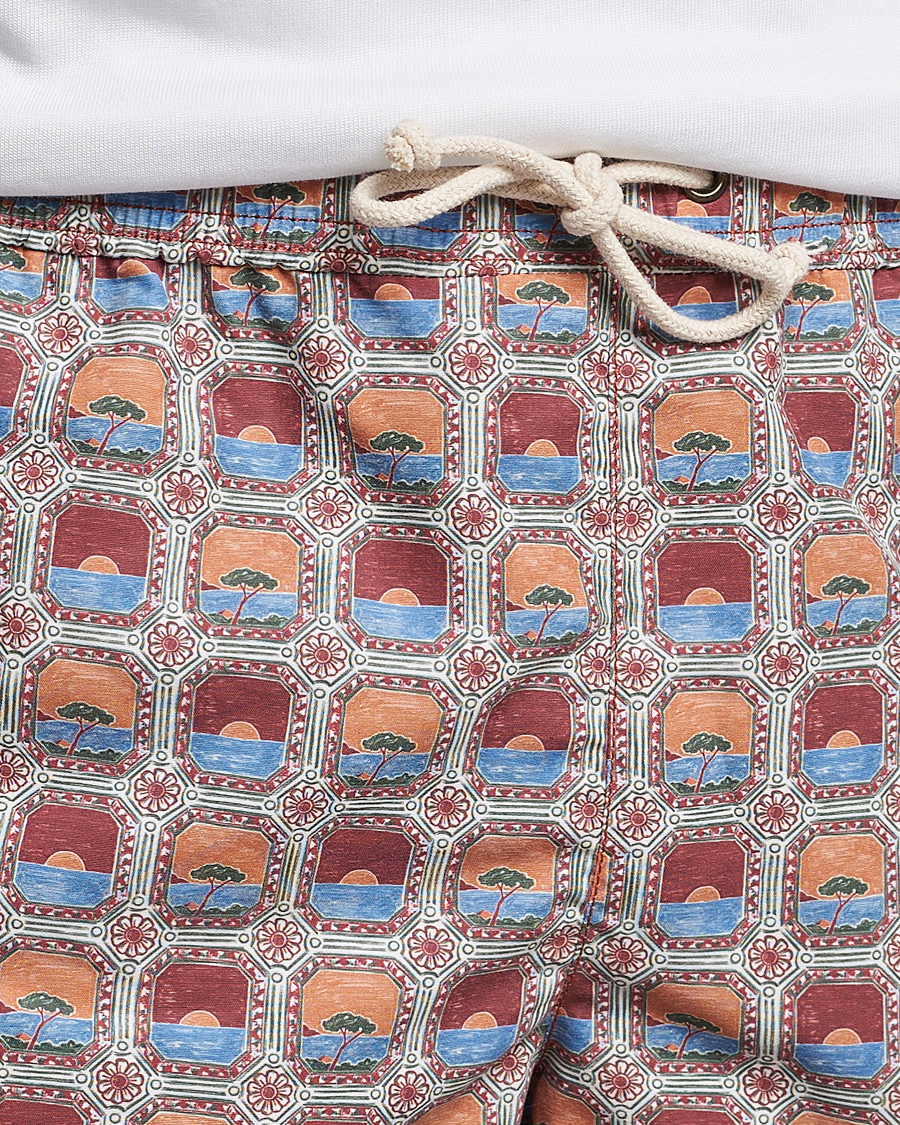 Mies | Uimahousut | Ripa Ripa | Printed Swimshorts Red/Blue