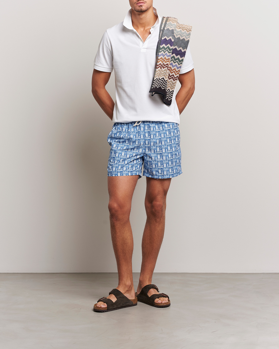 Mies | Uimahousut | Ripa Ripa | Printed Swimshorts Blue