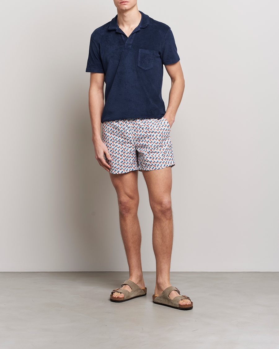 Mies | Uimahousut | Ripa Ripa | Printed Swimshorts Off White