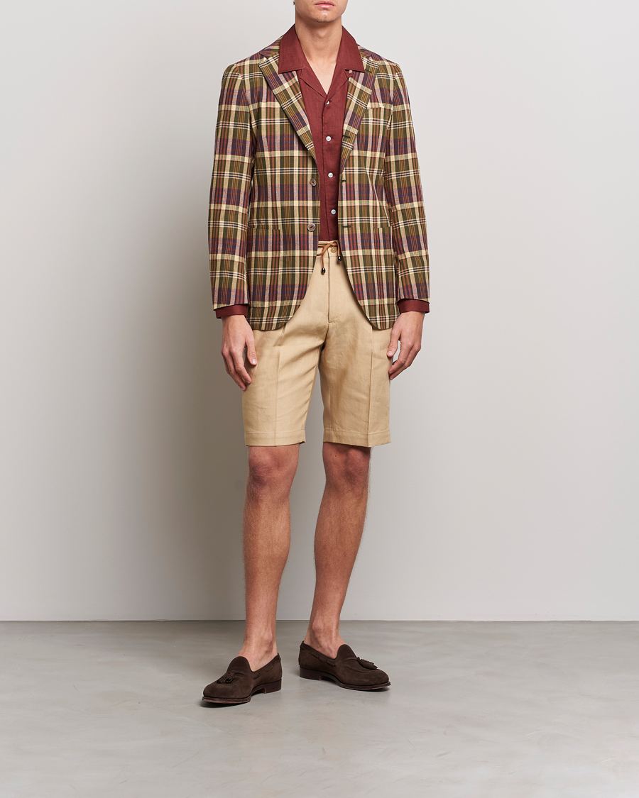 Mies | Pikkutakit | Beams F | Patch Pocket Blazer Dark Brown Madras
