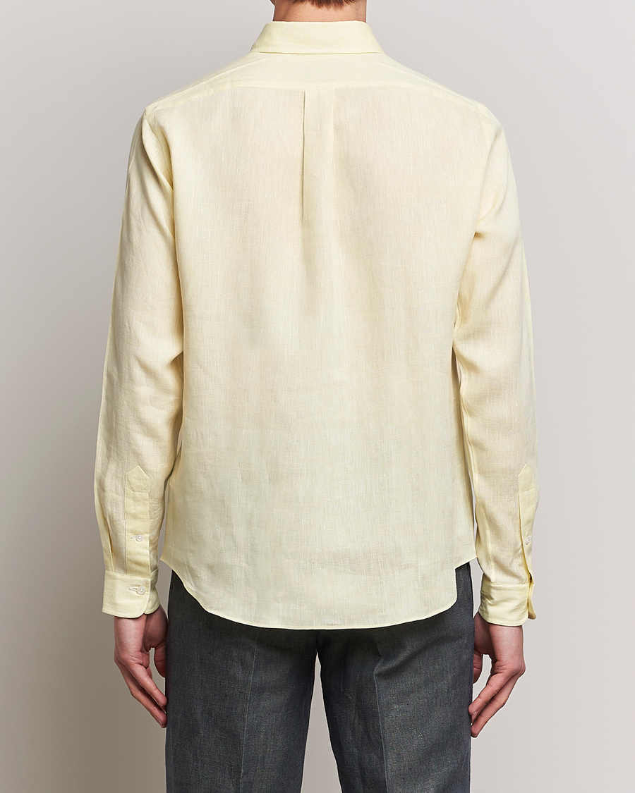 Mies | Kauluspaidat | Beams F | Button Down Pullover Shirt Yellow