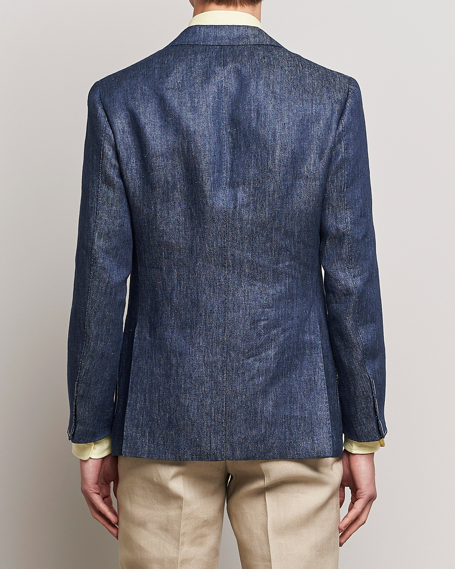 Mies | Pikkutakit | Beams F | Patch Pocket Linen Blazer Indigo