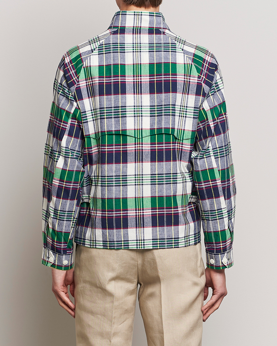 Mies | Takit | Beams F | Driving Blouson Blue Madras