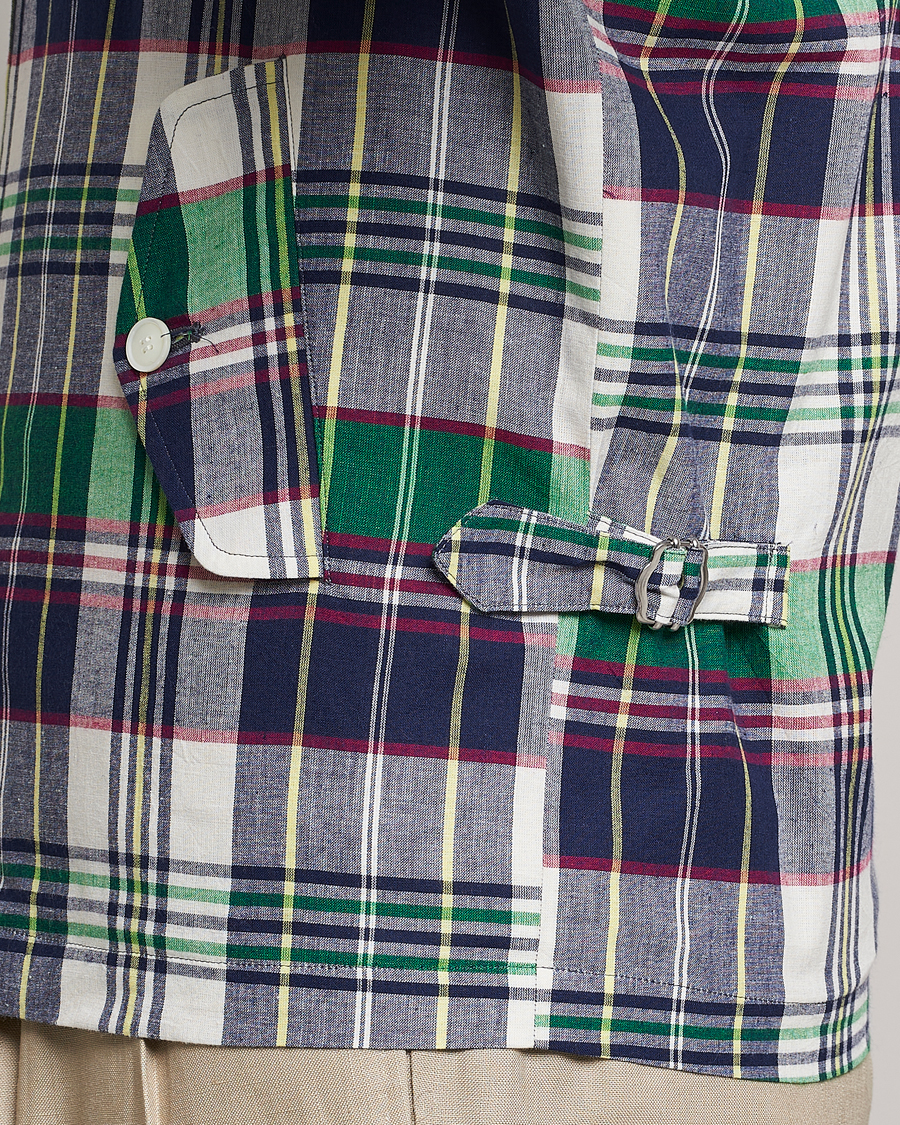 Mies | Takit | Beams F | Driving Blouson Blue Madras