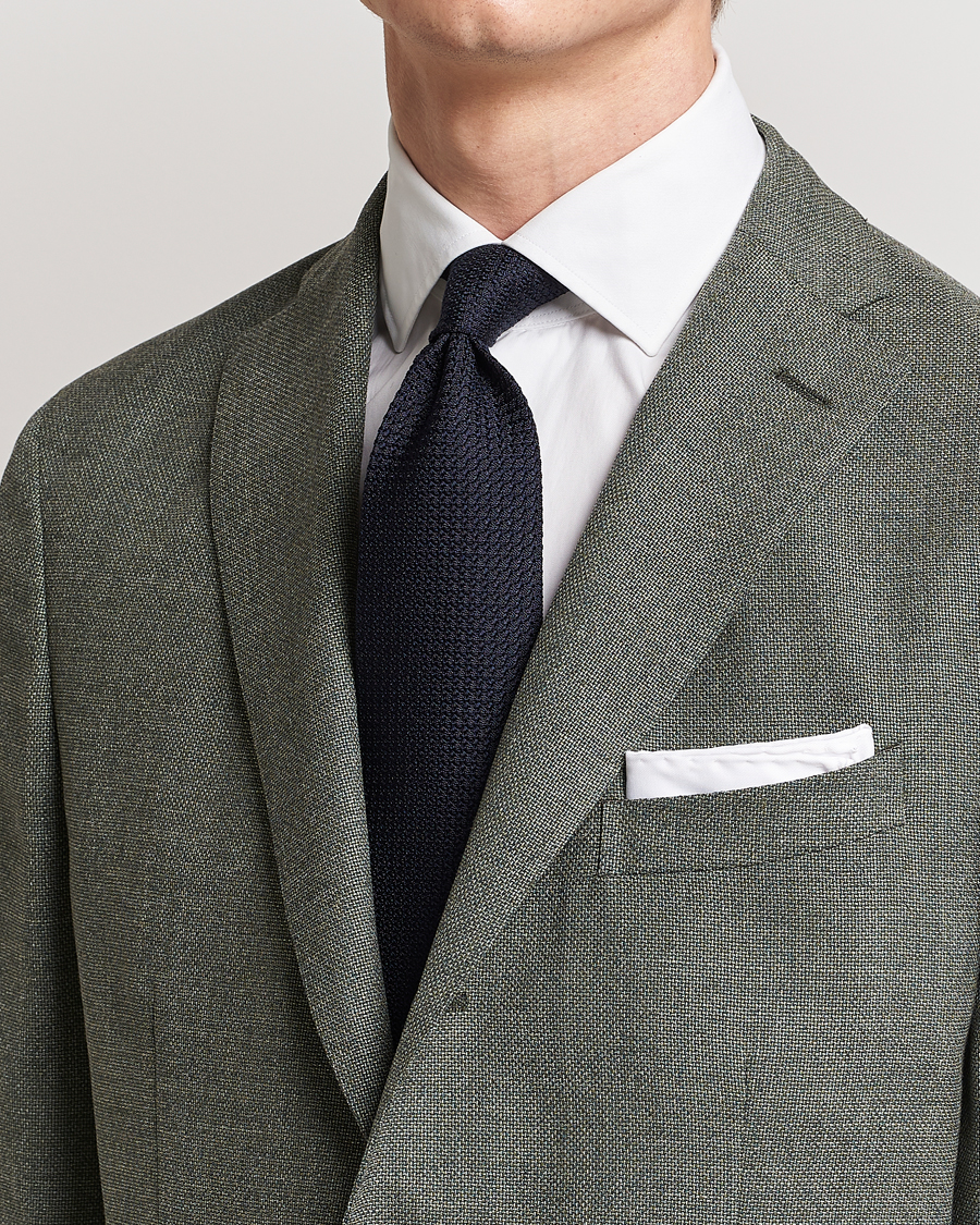 Mies | Solmiot | Eton | Grenadine Tie Dark Blue