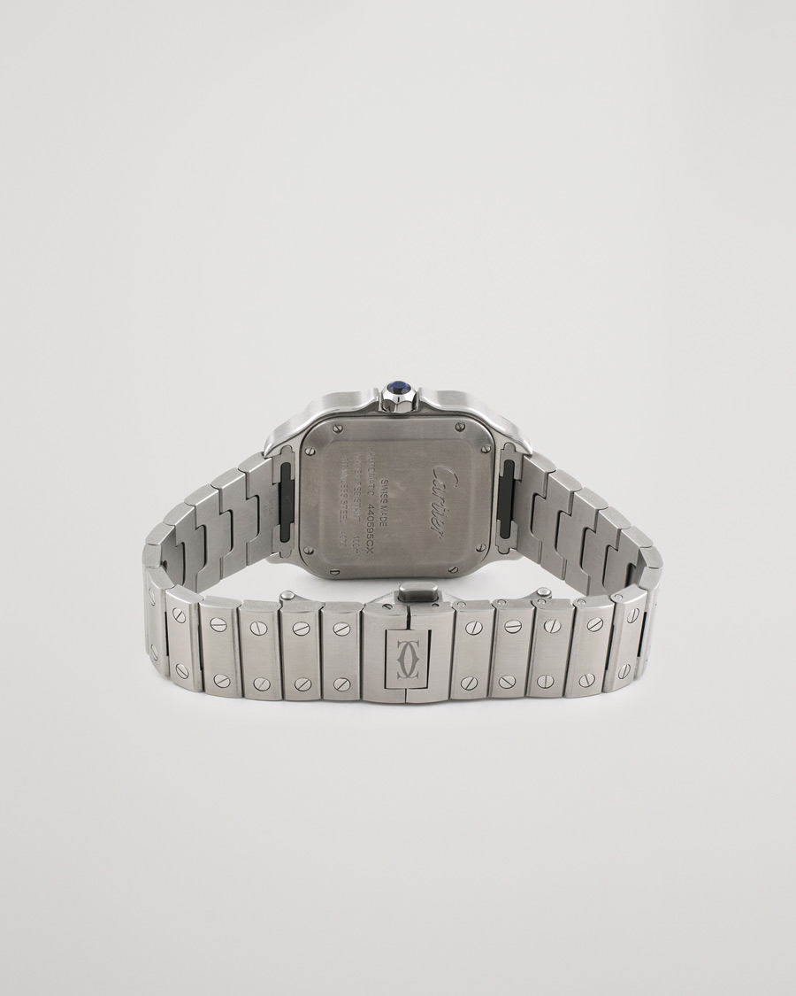 Mies | Pre-Owned & Vintage Watches | Cartier Pre-Owned | Santos De Cartier WSSA0029 Steel White