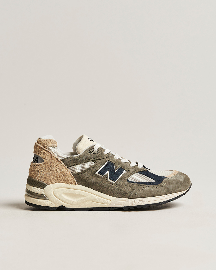 Mies | New Balance Made In USA 990 Sneakers Khaki/Beige | New Balance | Made In USA 990 Sneakers Khaki/Beige